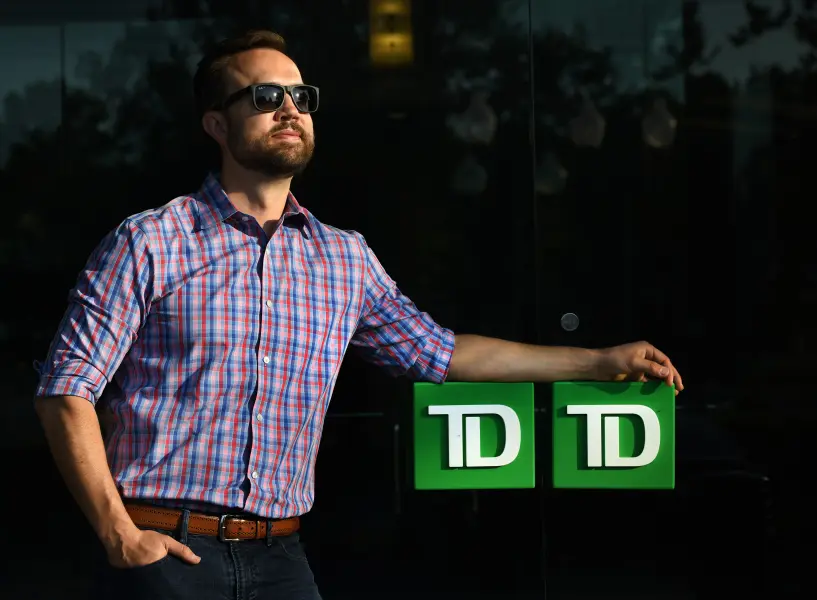 Brent Foster at Vienna, VA TD Bank Store on Maple Ave
